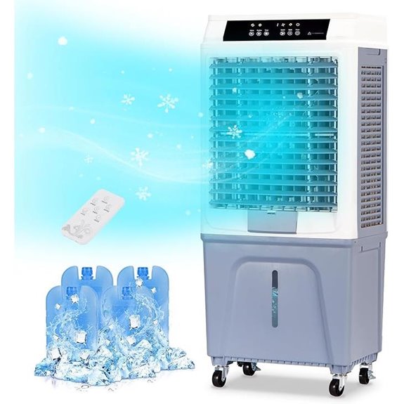 Uthfy Evaporative Cooler with 10.6 Gal Tank and Remote