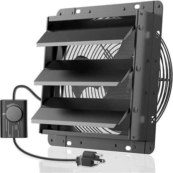 HG Power 10 Shutter Exhaust Fan with Speed Control