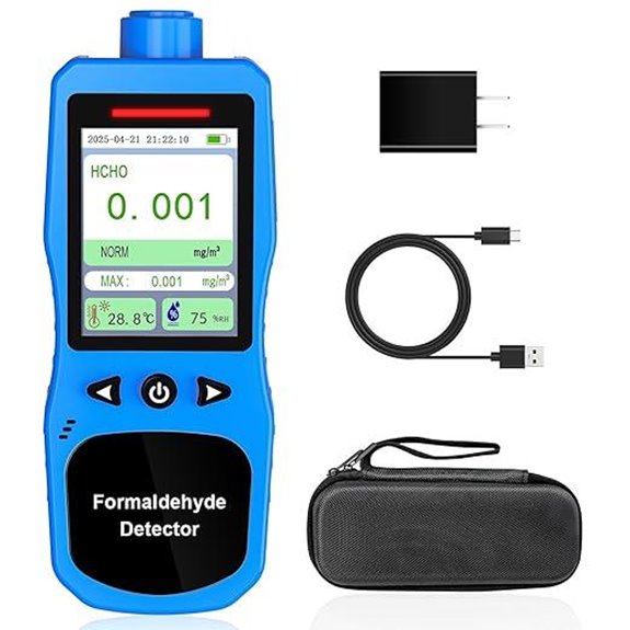 Formaldehyde Detector with Alarms and Humidity Monitoring