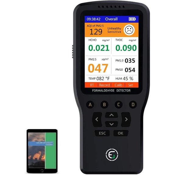Air Quality Monitor with Formaldehyde & Dust Detection