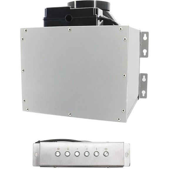 Awoco 4-Speed 800CFM Inline Range Hood Blower