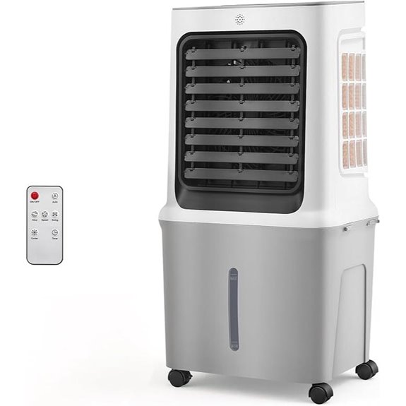 10.6 Gal Evaporative Cooler with Ice Packs and Timer