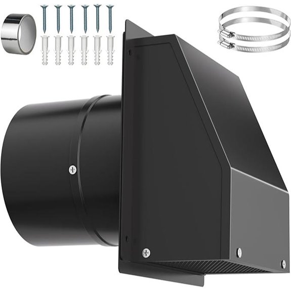 Galvanized Steel Wall Vent with Screen and Damper