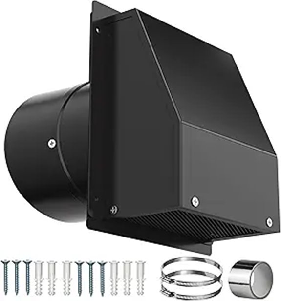 Galvanized Steel Wall Vent with Damper and Screen