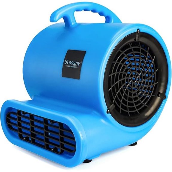 1/2 HP Carpet Dryer Fan with 3 Speeds and Long Cord