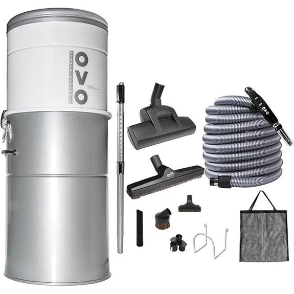 OVO Heavy Duty Central Vacuum System with Accessories