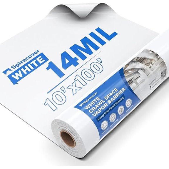 Heavy Duty Crawl Space Vapor Barrier (10' x 100')
