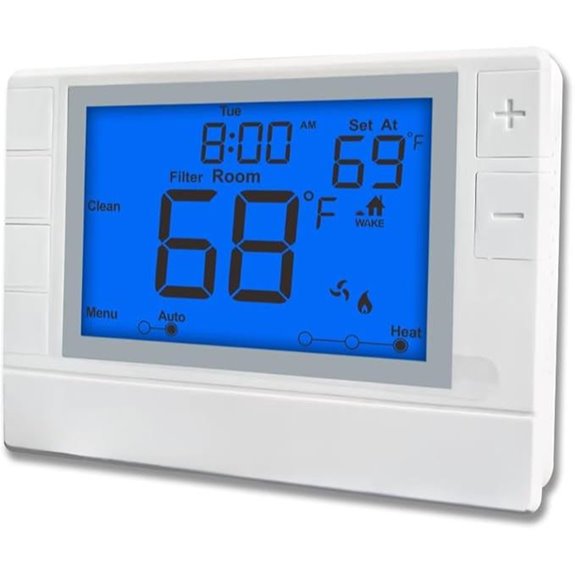 Premium Heat Pump Thermostat with Large Display