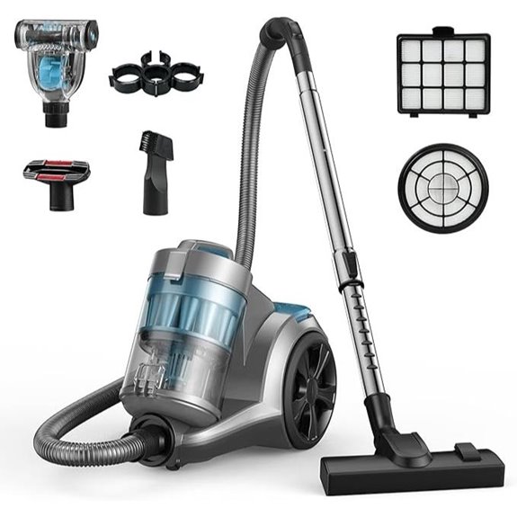 Aspiron 1700W Bagless Canister Vacuum Cleaner