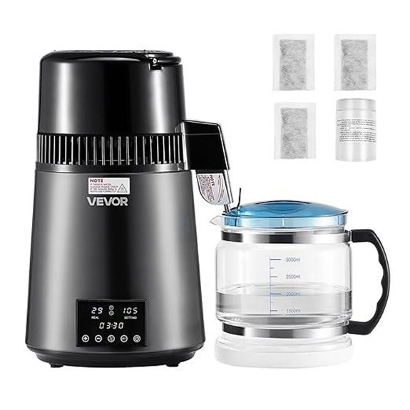 VEVOR 1750W Water Distiller with Glass Carafe