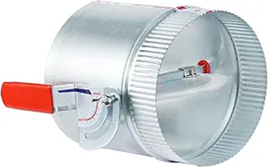 TOP-VIGOR 2-Pack 6-Inch HVAC Duct Backdraft Damper