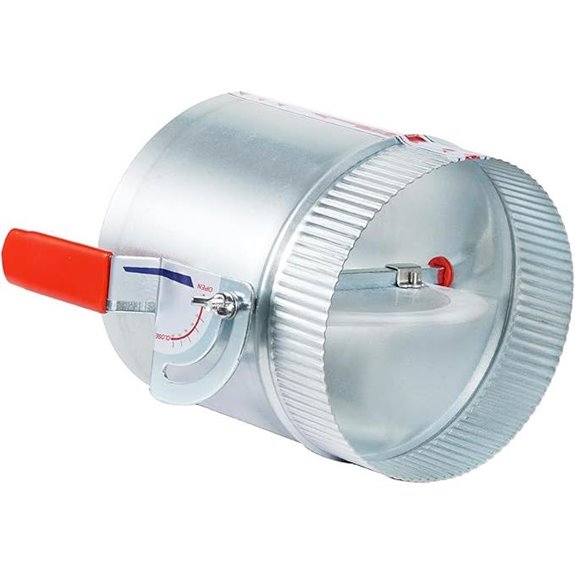 2 Pcs 6-Inch HVAC Duct Backdraft Dampers