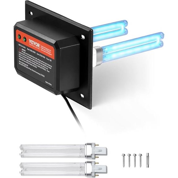 HVAC Air Purifier with UV Light and Replacement Bulbs
