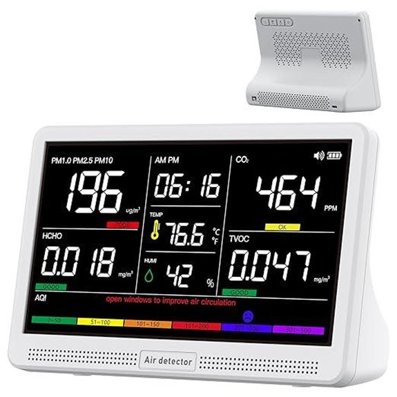Bonoch 16-in-1 Indoor Air Quality Monitor with Display