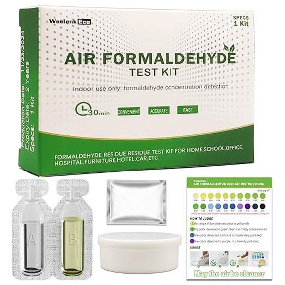 Formaldehyde Test Kit (5) for Indoor Monitoring