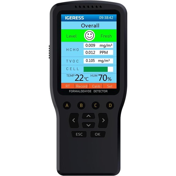 Indoor Air Quality Monitor with Formaldehyde & VOC Detection