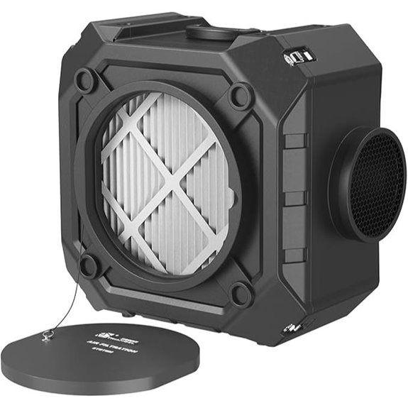 Industrial 3-Stage Air Scrubber with HEPA Filters