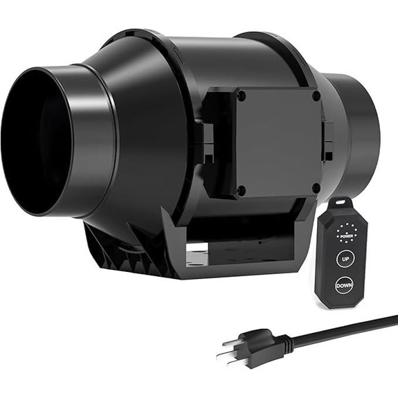 Toolazy 6 Inline Duct Fan with Digital Controller
