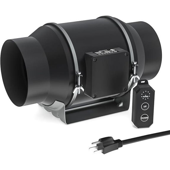 Toolazy 6 Inline Duct Fan with Speed Controller