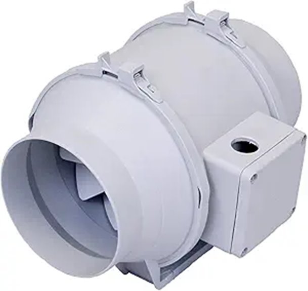 S&P Soler & Palau TD-100X1 Inline Mixed Flow Duct Fan White