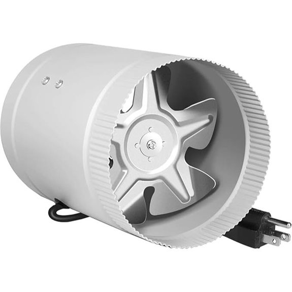 HealSmart 6 Inline Booster Fan for Ventilation