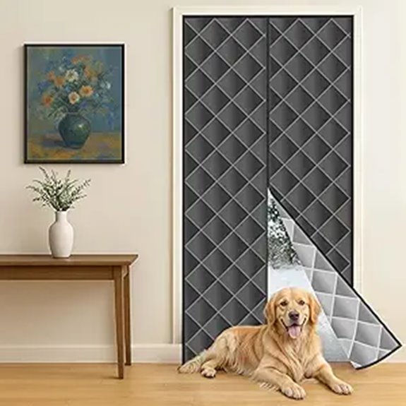 insulated reversible door curtain