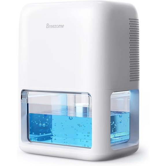 BREEZOME 60 OZ Dehumidifier with Timer and Light
