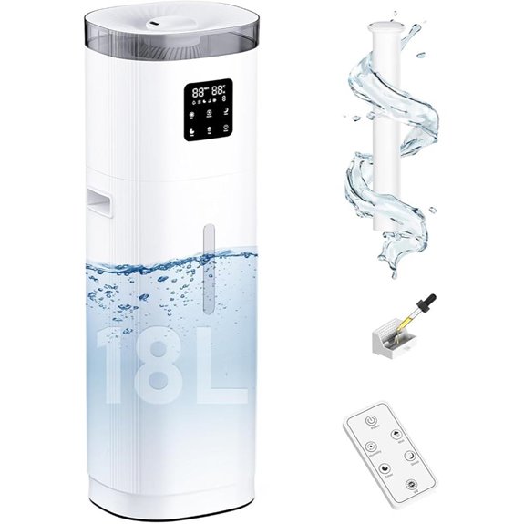 Large Room Humidifier with Remote & Aromabox