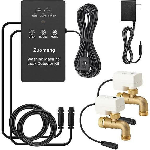 Water Leak Detector Kit with Shut-Off Valves