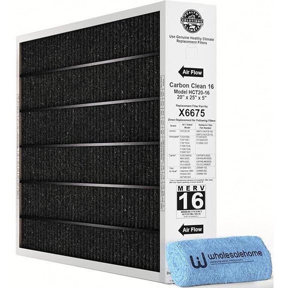 Lennox X6675 20x25x5 MERV 16 HVAC Filter