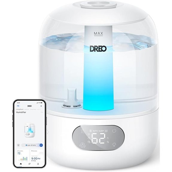 Dreo Ultrasonic Humidifier with RGB Light and 30H Runtime