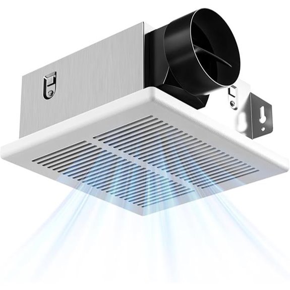 Amico Ceiling Bathroom Exhaust Fan 80 CFM Low Noise