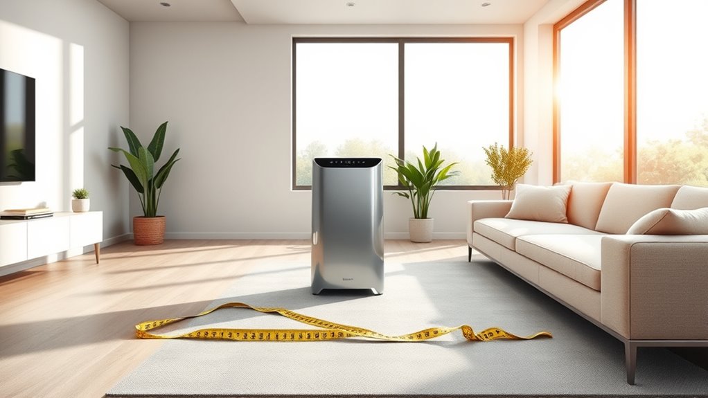 match purifier to room size