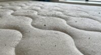 mattress collects dust particles