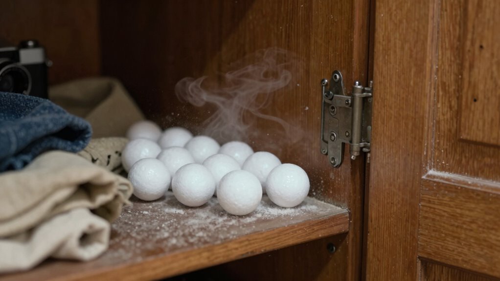 mothball smell indoors