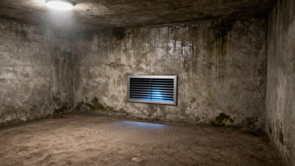 musty basement smell with ac