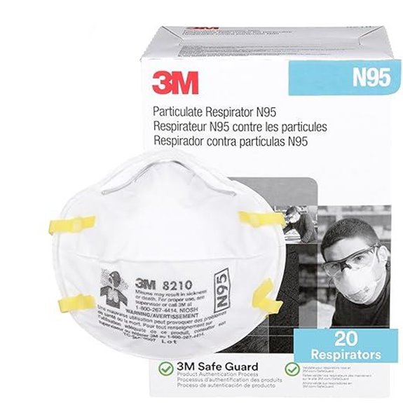 3M 8210 N95 Respirator Pack of 20