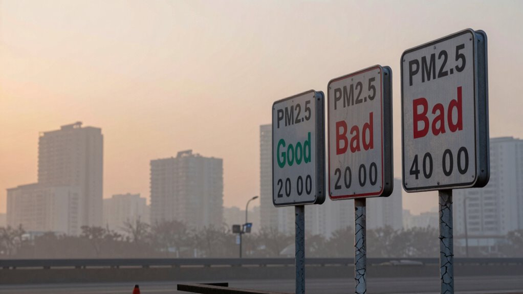 pm2 5 threshold inconsistency