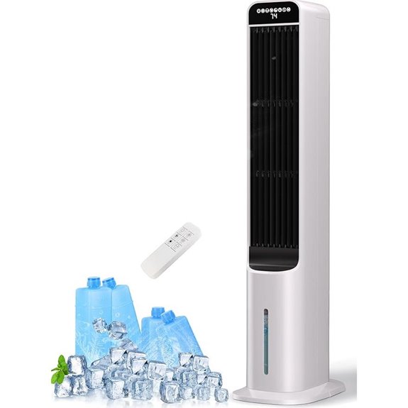 Uthfy 41-Inch Portable Evaporative Cooler with Remote
