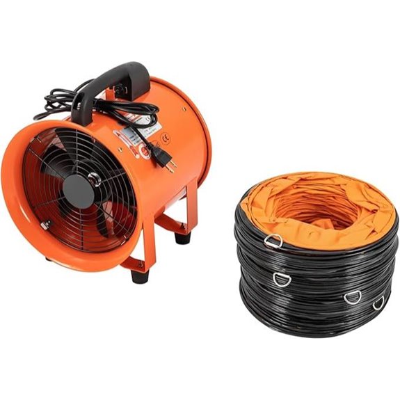 Portable Utility Blower Fan with Duct Hose