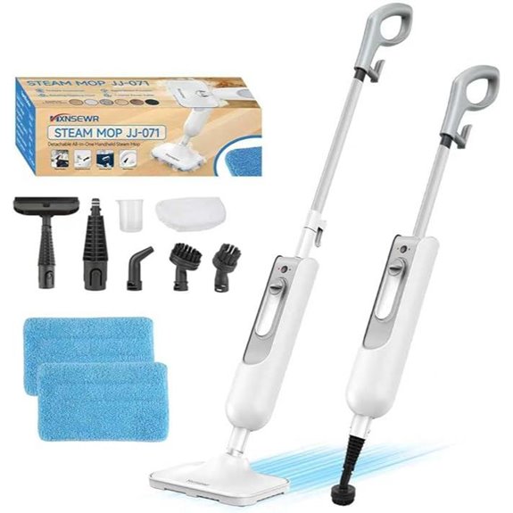 All-in-One Handheld Steam Cleaner with Detachable Floor Steamer