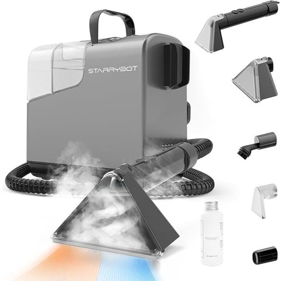 Portable Carpet Cleaner with Steam & Powerful Suction