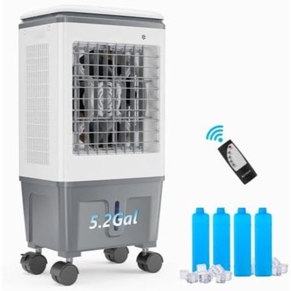 ROVSUN 5.2Gal Portable Swamp Cooler with Remote