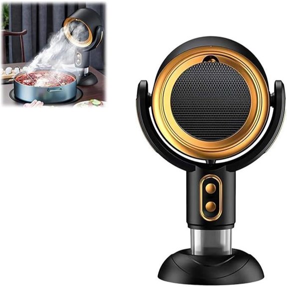 Portable Smoke Purifier Fan with Washable Filter