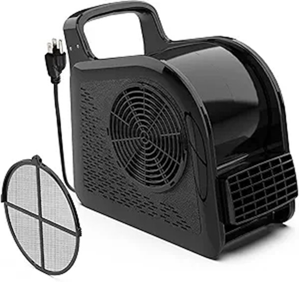 High Velocity Utility Fan with 3 Speeds and Rotation