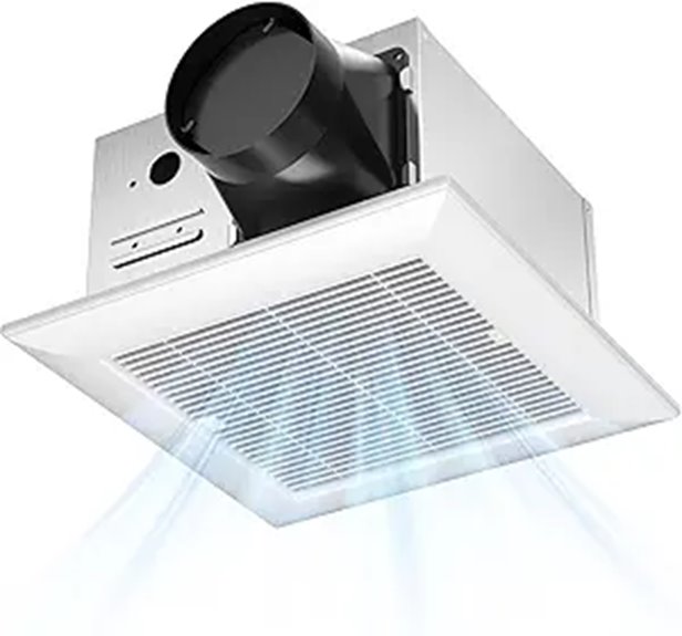 Amico Ceiling Bathroom Exhaust Fan 110 CFM Low Noise