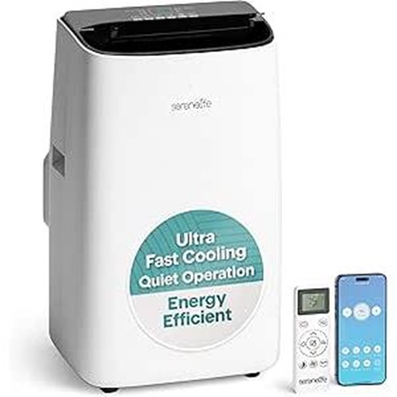 SereneLife 14000 BTU Quiet Portable AC with WiFi