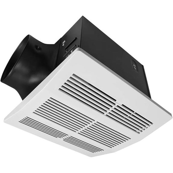 BV 200CFM Bathroom Exhaust Fan Ultra-Quiet Stainless Steel
