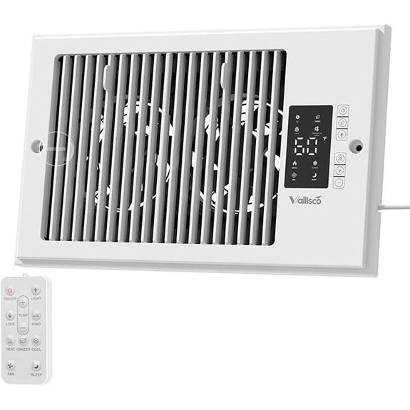 Register Booster Fan with Remote & Thermostat