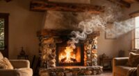 removing fireplace smoke odor